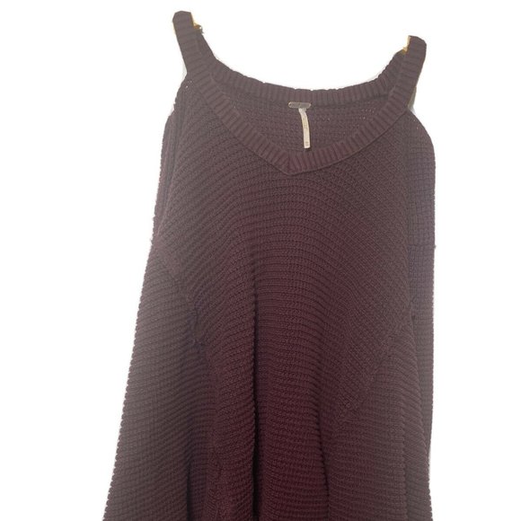 Free People Cold Shoulder Raw Edge Knit sweater - Picture 6 of 8